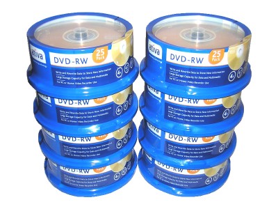 200 Ativa Gold Dvd-rw 4x 4.7gb Blank Discs 8 Packs X 25