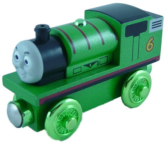 PERCY 60th GREEN METALLIC - Thomas Wooden Railway Train RARE I NEW ...