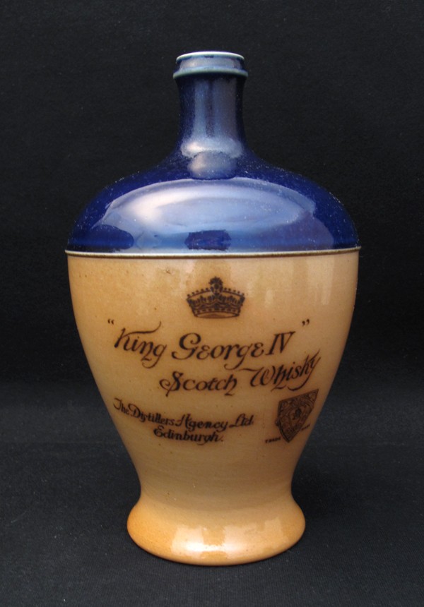 ROYAL DOULTON STONEWARE KING IV SCOTCH WHISKY JUG BOTTLE CROCK