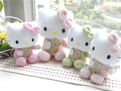  Kitty Baby Toys on Hello Kitty Baby W Teddy Soft Toy Doll Plush 4 5    P2   Ebay