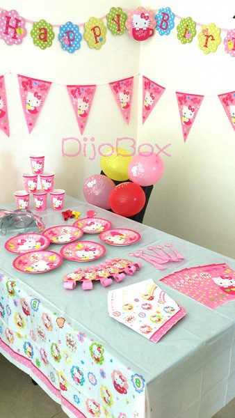 Hello-Kitty-Birthday-Party-Supplies-Balloon-LootBag-Fork-Cup-Napkin-Tiara-Banner