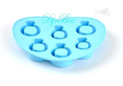 Love Wedding Diamond Ring Silicone Ice Cube Chocolate Jelly Candy Mold ...