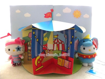 hello kitty circus clown plush