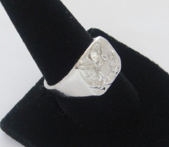 HERALDIC EAGLE BIKER RING HIP HOP BLING SIZE 9.5 on eBid United States