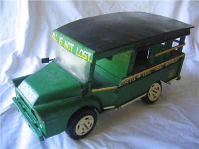 Handcrafted Wooden Toy Ghana Mummy Truck/Trotro