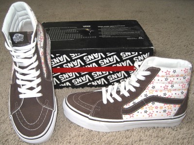  Vans Shoes on New Vans Shoes Star Spangled Espresso 9 M 10 5 W Sk8 Hi   Ebay