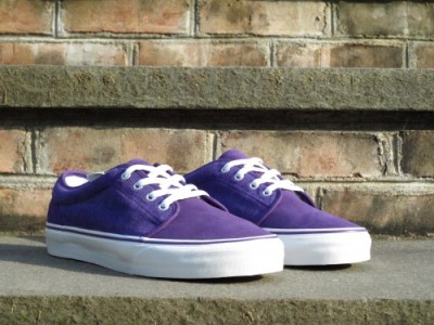 Vans Shoes  School on Vans Shoes 106 Vulcanized Suede Corduroy Purple 10 5   Ebay