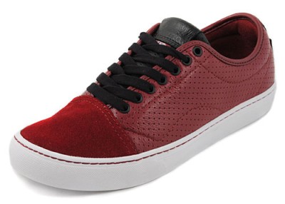 Ebay Skate Shoes on Vans Larkin Cordovan White Red Skate 10 Shoes New Otw   Ebay