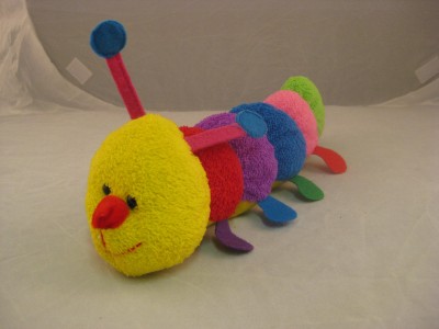 giant rainbow caterpillar plush