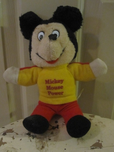 vintage mickey stuffed animal