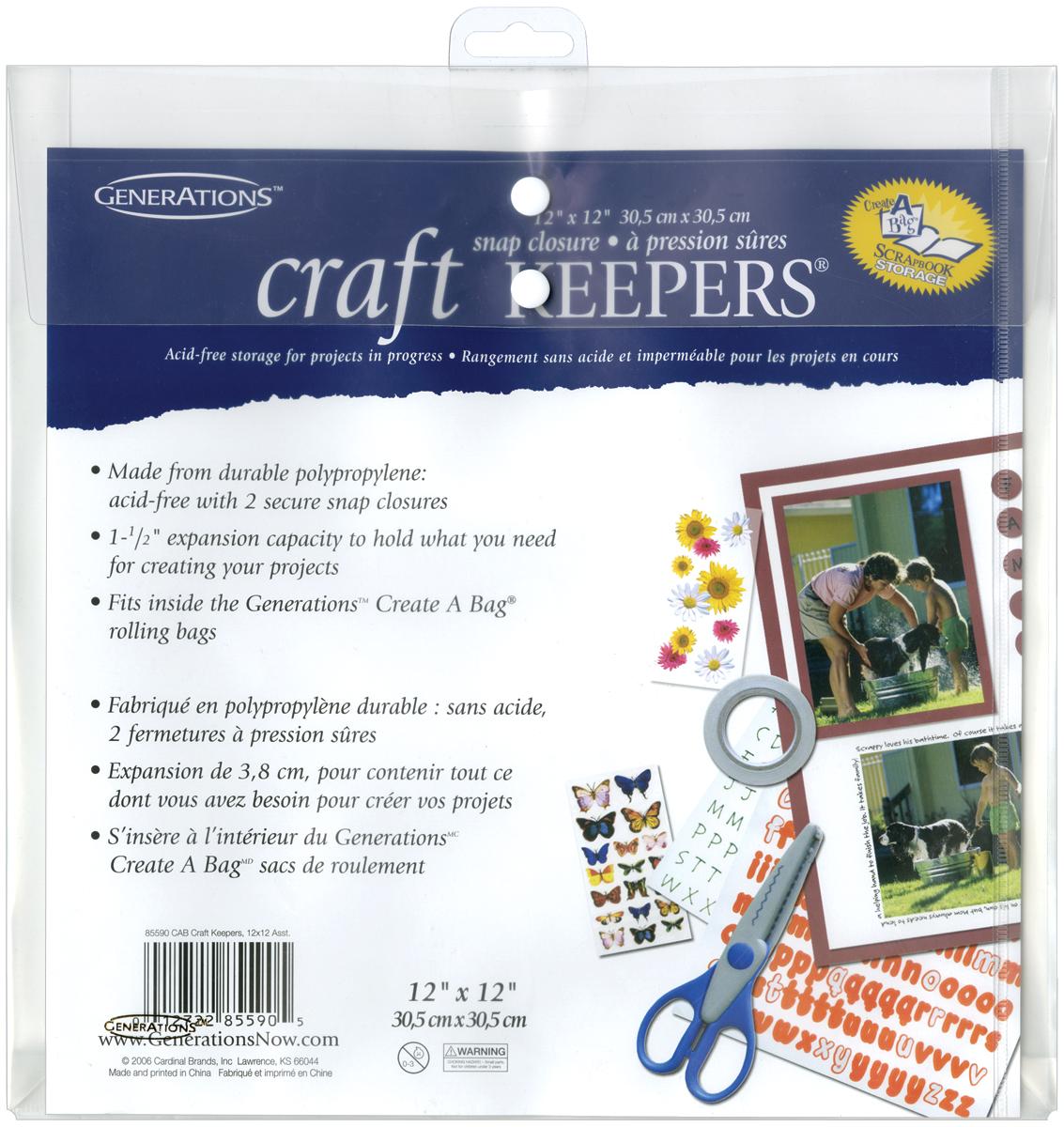 Generations Craft Keepers Acidfree Waterproof Storage for Scrapbook