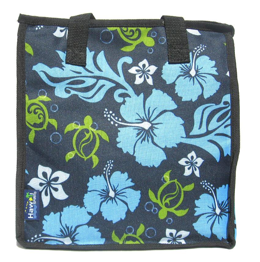Hawaiian Insulated Lunch Bag Tote Hawaii Spirit 13.5" x 14" x 8" Turtle