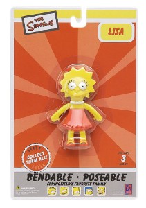 Lisa Simpson - Simpsons action figure bendable toy NEW