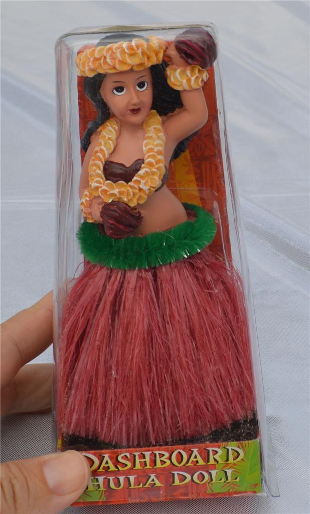 New Retro Style Dancing Hula Girl with Tassels Tall Dashboard Car Doll