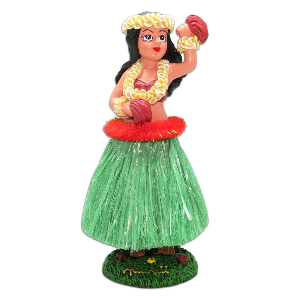 New Retro Style Dancing Hula Girl with Tassels Tall Dashboard Car Doll