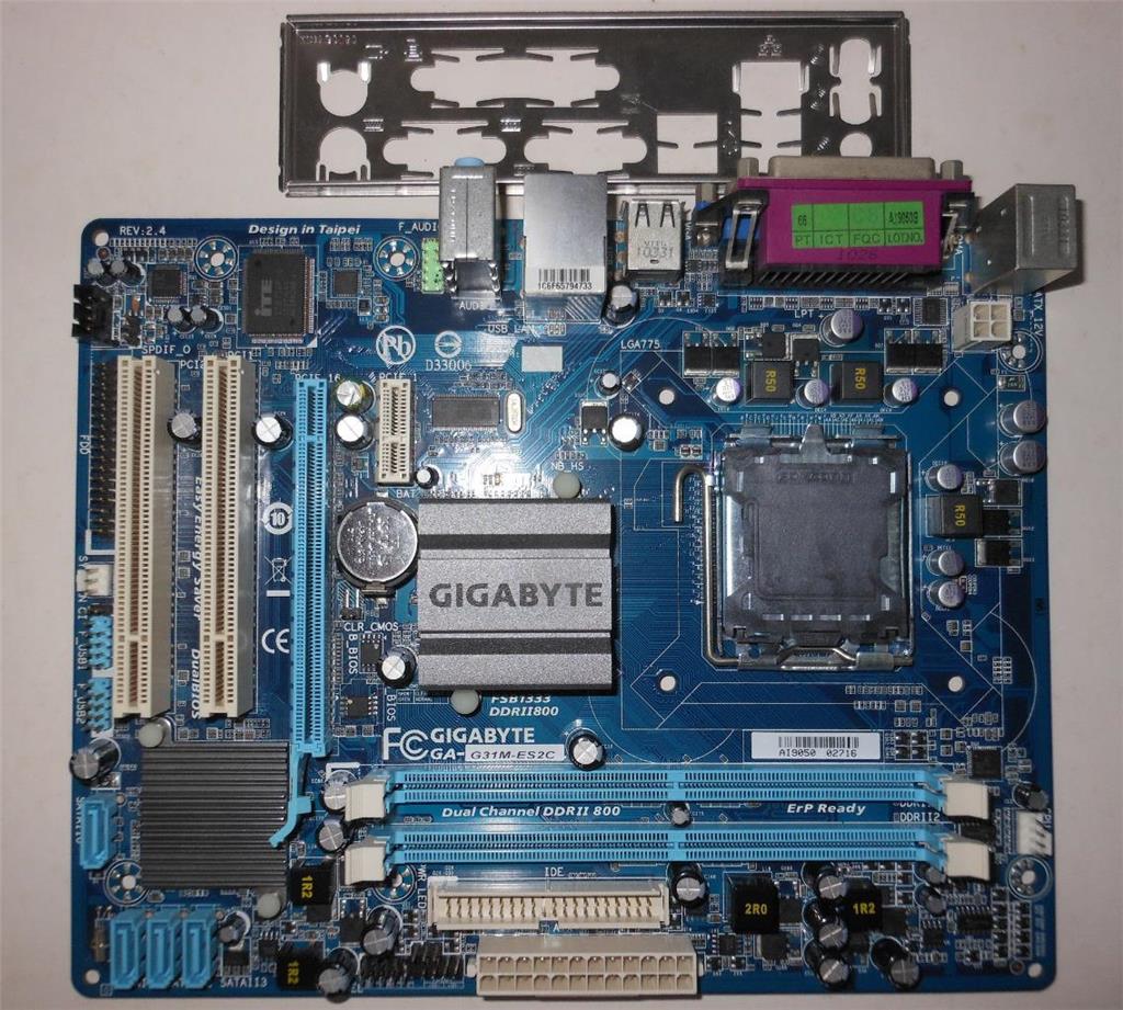 GIGABYTE GAG31MES2C LGA775 Intel Core 2 Duo, Quad DDR2 SATA 2
