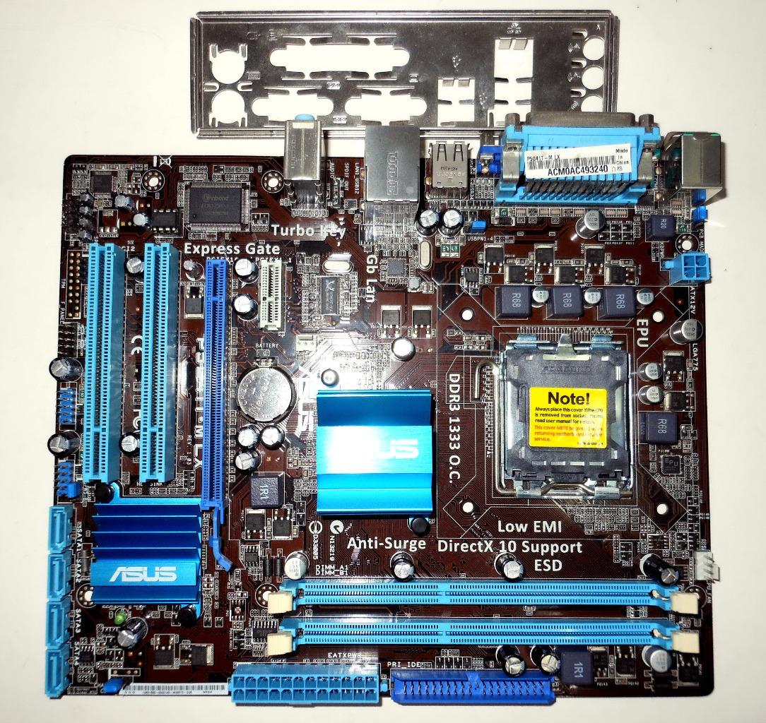 ASUS P5G41TM LX Intel G41 ICH7 LGA775 DDR31333 Motherboard Used Rev.1