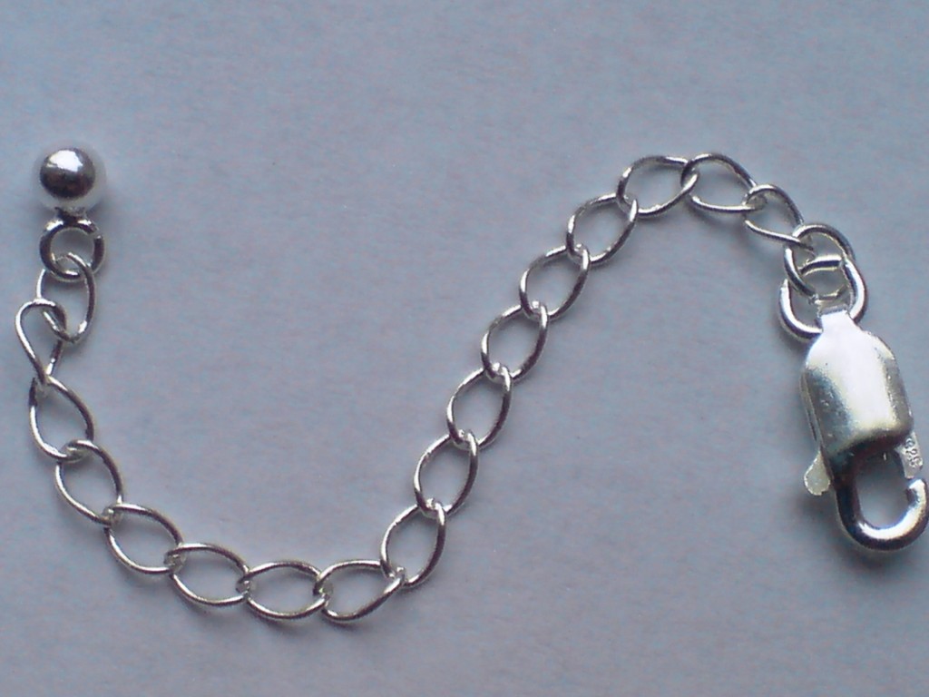 2.5" 925 STERLING SILVER FINE Necklace CHAIN EXTENDER eBay