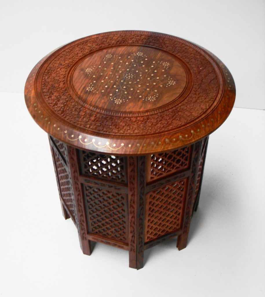 BEAUTIFUL ROUND HAND CARVED INDIAN WOODEN TABLES SIDE TABLES | eBay