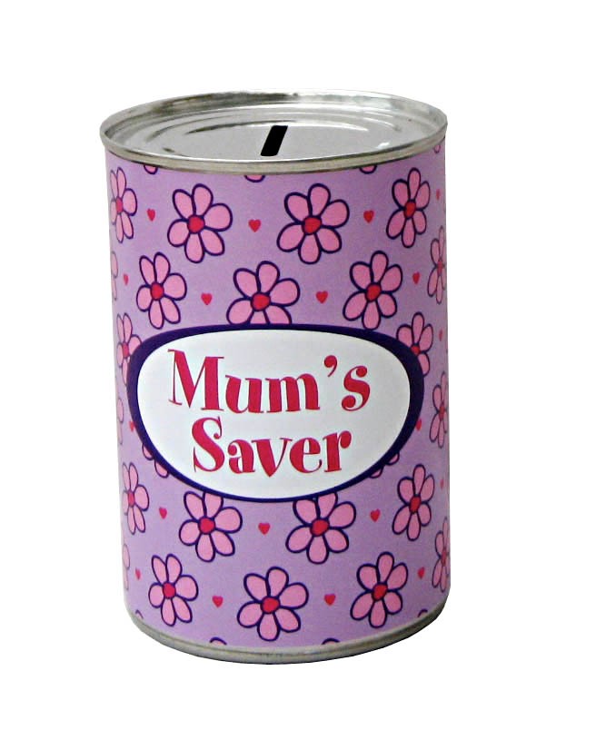 SMALL NOVELTY MONEY SAVING BOX TIN PIGGY BANK CASH CAN XMAS GIFT (28