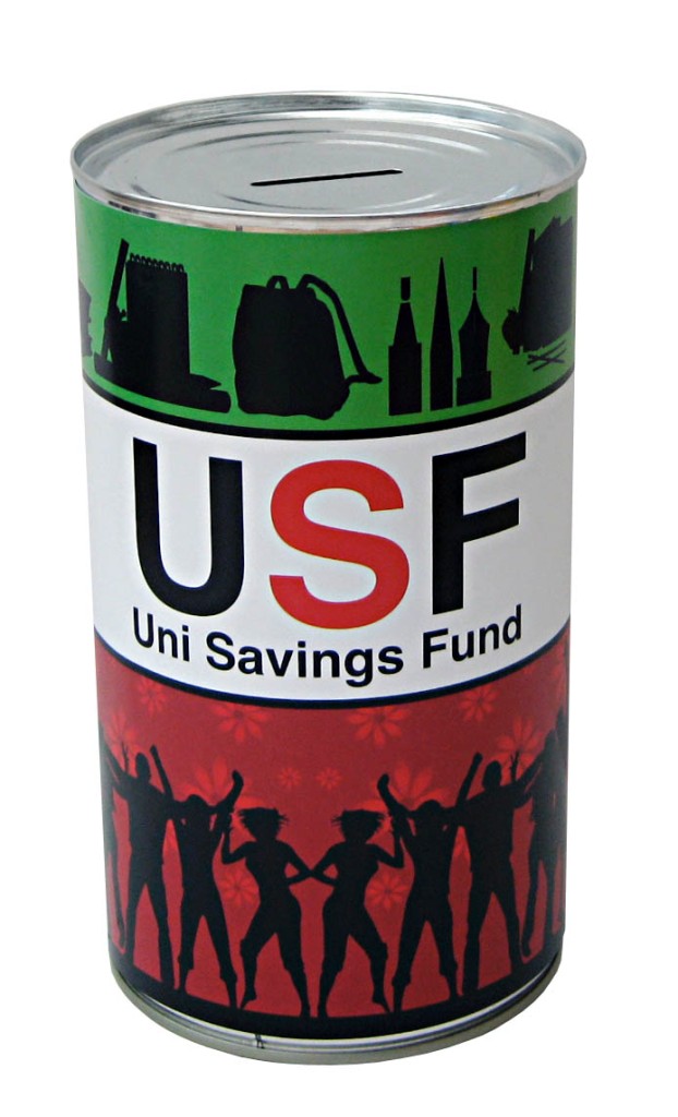 LARGE FUNNY NOVELTY MONEY BOX JAR TIN PIGGY BANK CASH CAN XMAS GIFT (30