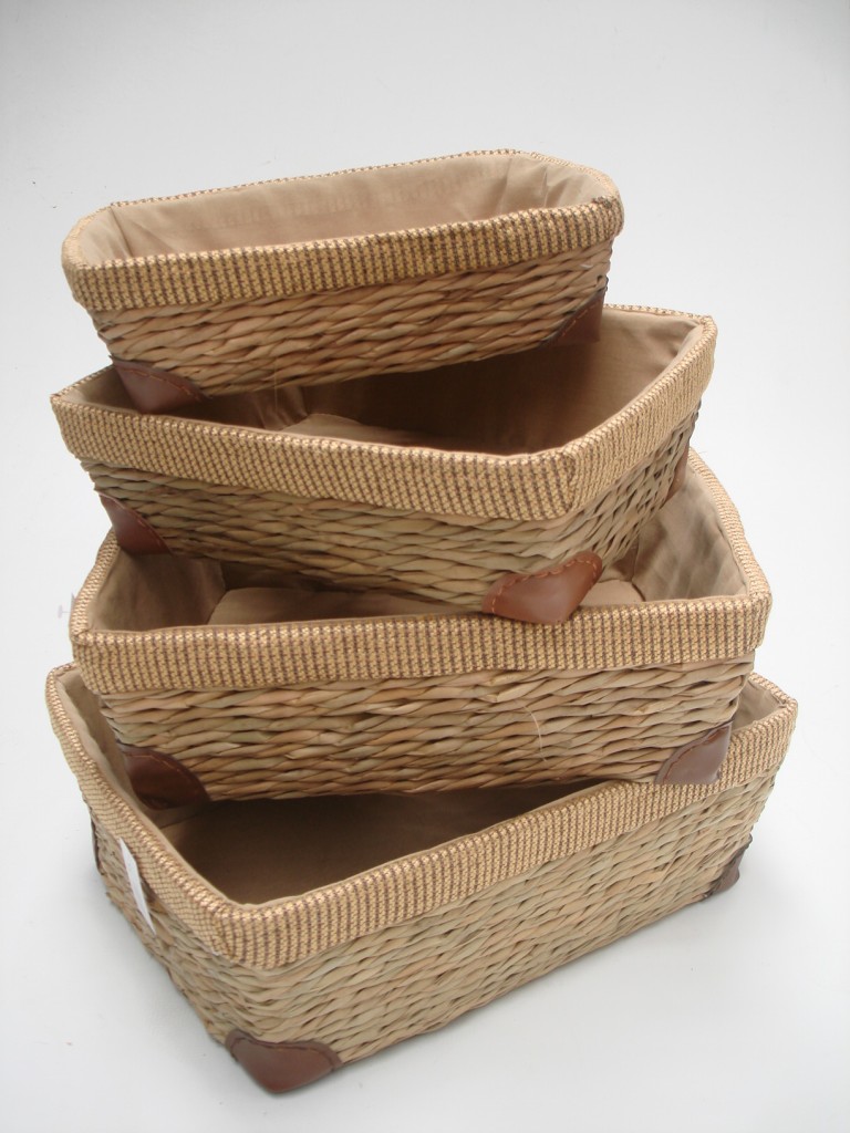 Strong stylish Kitchen Cupboard Woven A4 Paper Office Storage Shelf