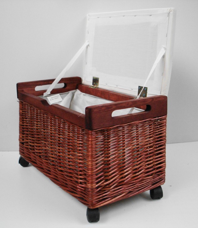 wicker toy storage chest