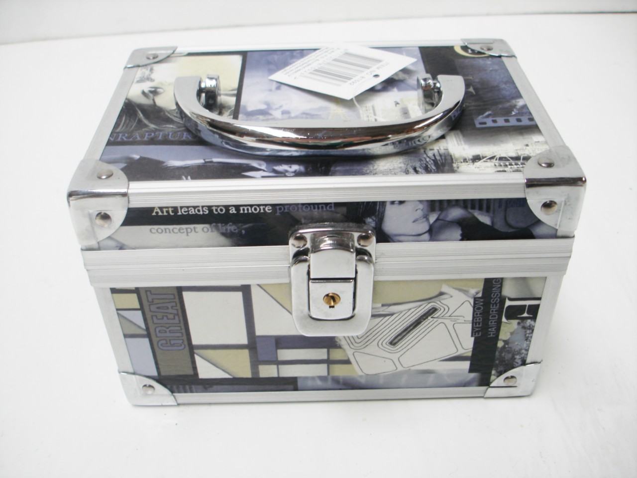 GIRLS VANITY CASE JEWELLERY BOX MAKE UP COSMETIC BOX LOCKABLE WITH