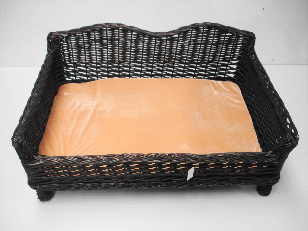 GIANT HUGE BIG XL WICKER WILLOW PET BED BASKET SOFA COUCH WITH PADDED