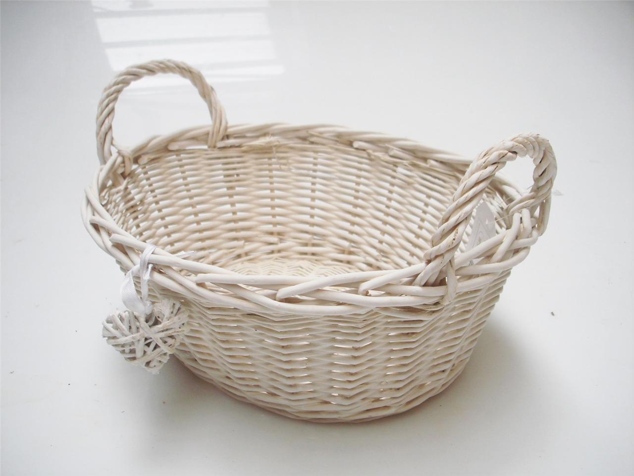 oval white french shabby chic wicker kitchen crafts bathroom storage basket ebay oval white french shabby chic wicker kitchen crafts bathroom storage basket ebay