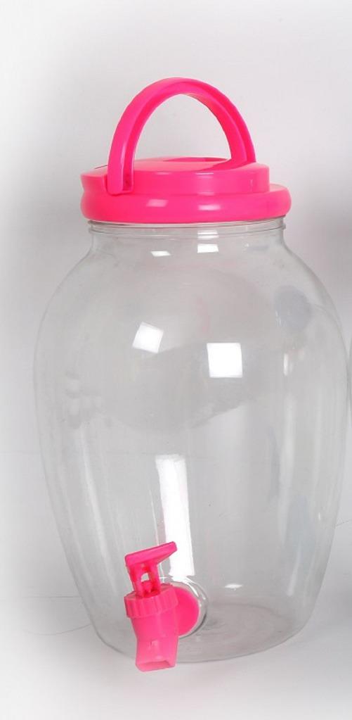 5Lt Neon Plastic Drinks Dispenser Party Kitchen Ice Cube Beverages