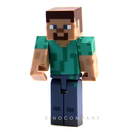minecraft steve action figure