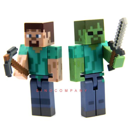 minecraft steve action figure