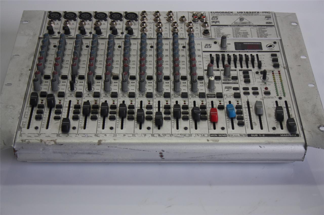 Behringer EURORACK UB1832FXPro Mic/Line Mixer eBay