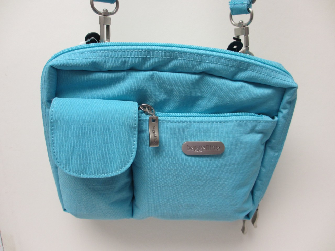 NEW Baggallini WALLET BAG Large Purse Travel Tote Crinkle (8 Color