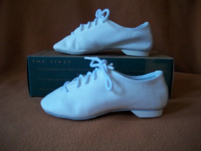 Jazz Dance Shoe on Dance Jazz Shoes Leos Child White Laced 7057 V3   Ebay
