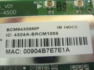 Details about BROADCOM WIFI CARD BCM94306MP IC: 4324A-BRCM1005 TESTED