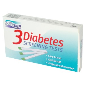 DIABETES SELF TEST HOME KIT FAST & EASY CE X 3 STRIPS