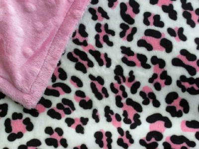 Leopard Baby Blanket on Pink Leopard Jaguar Minky Dimple Dot Cuddle Blanket Baby Toddler Lap