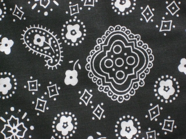 black bandana print