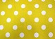 yellow and white polka dots