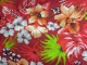 red Hawaiian hibiscus print