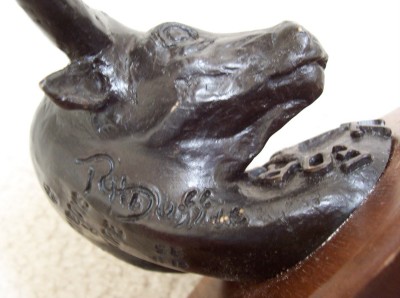 Statue Awards on Bronze Award Statue Longhorn Cattle Ft Worth Texas   Ebay