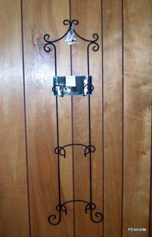 NEW TRIPAR 3 TIER VERTICAL STRATFORD PLATE/PLAQUE WALL RACK BLACK