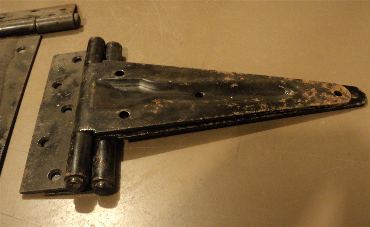 ANTIQUE VINTAGE LOT OF 4 LARGE BARN DOOR HINGES eBay