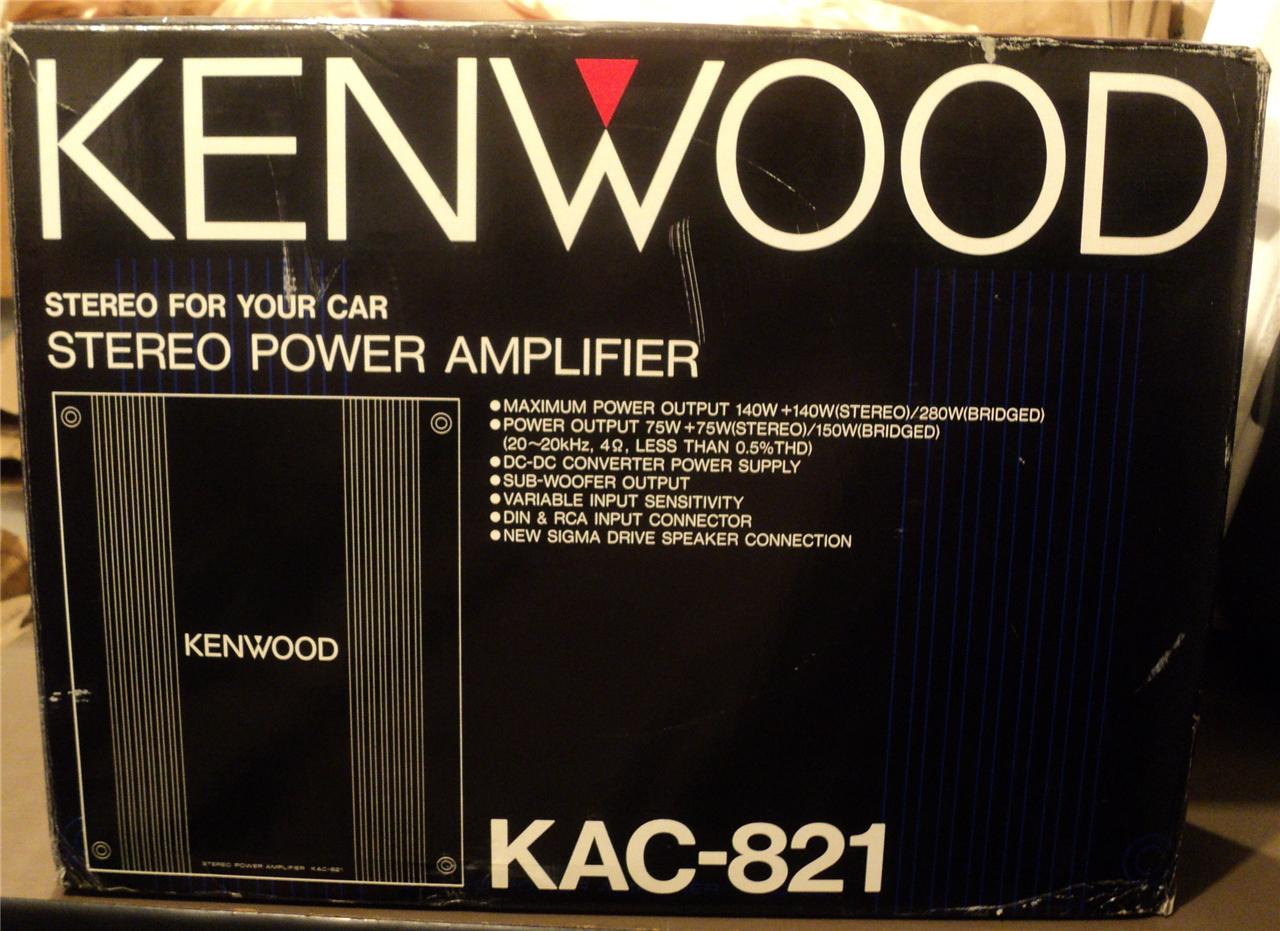 KENWOOD KAC821 STEREO POWER AMPLIFIER FOR YOUR CAR eBay