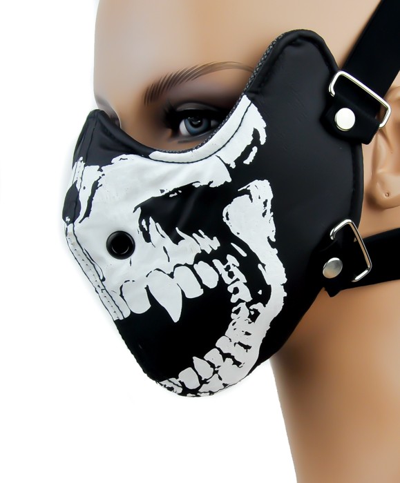 Death Skull Motorcycle Face Mask Protective Gear Halloween Goth Cosplay