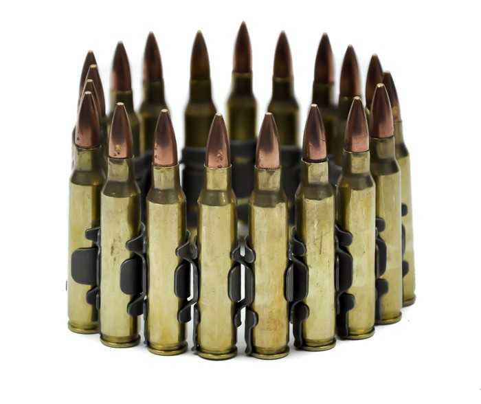 0 223 CAL Brass Real Bullet Wristband Black Death Heavy Metal Bracelet