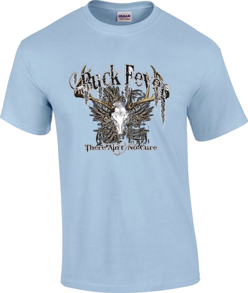 TALL Buck Fever There Ain't No Cure Deer Hunter Hunting T-Shirt - Picture 7 of 7