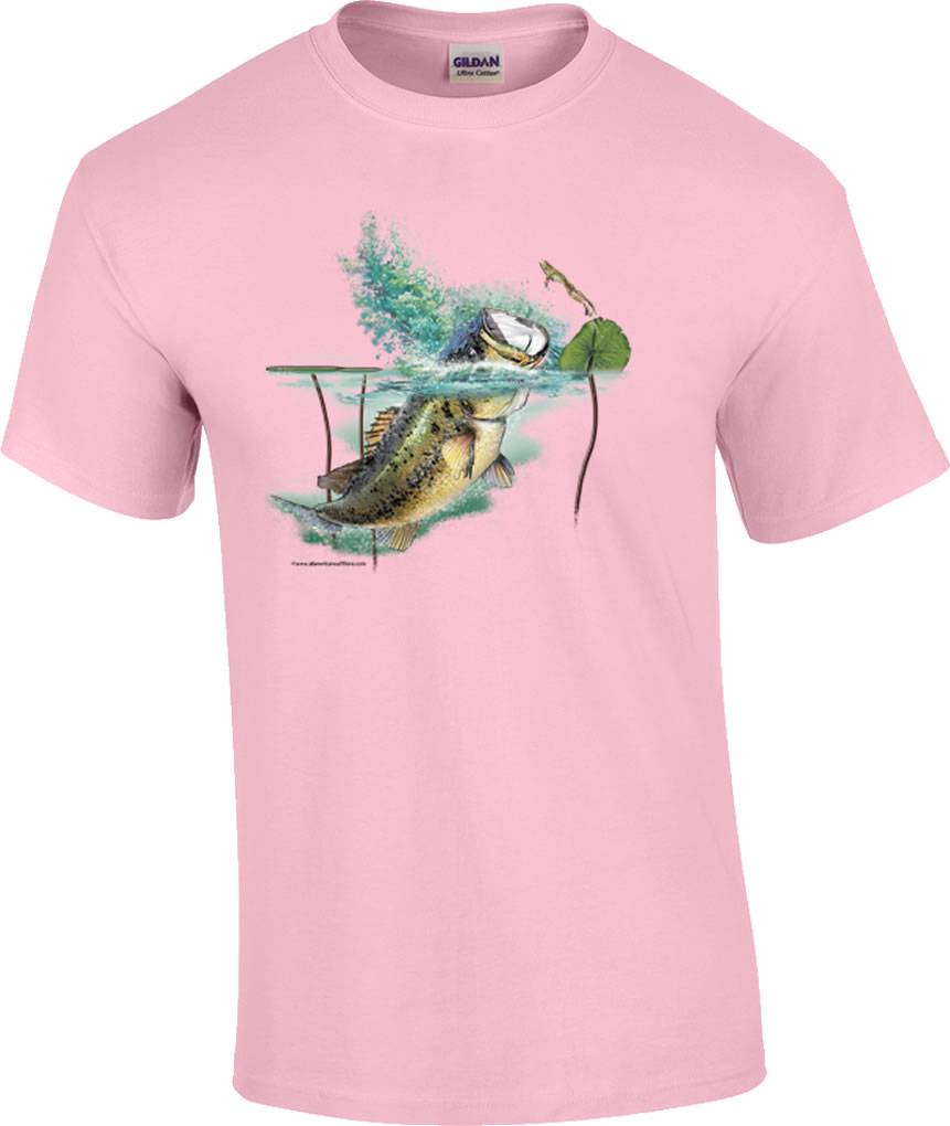 Largemouth Lambert Bass Fish Fishing Large Mouth Fisherman T-Shirt | eBay